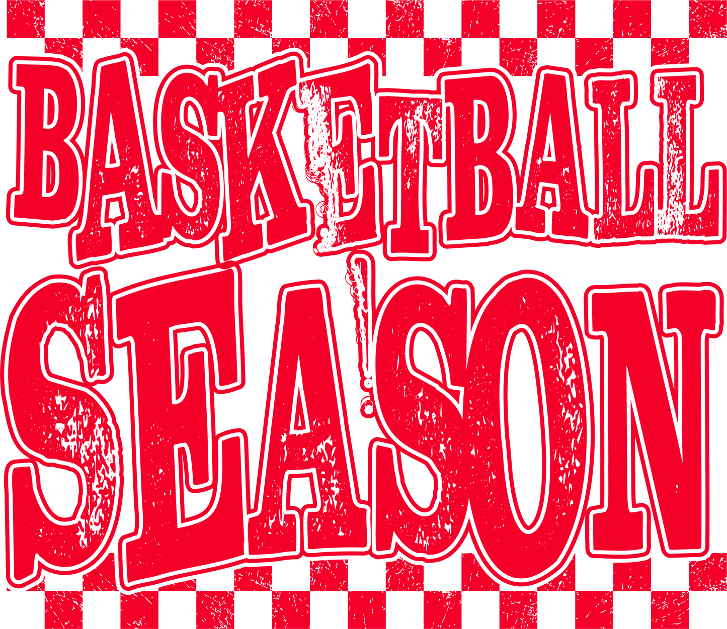 Red Basketball Season - Logo