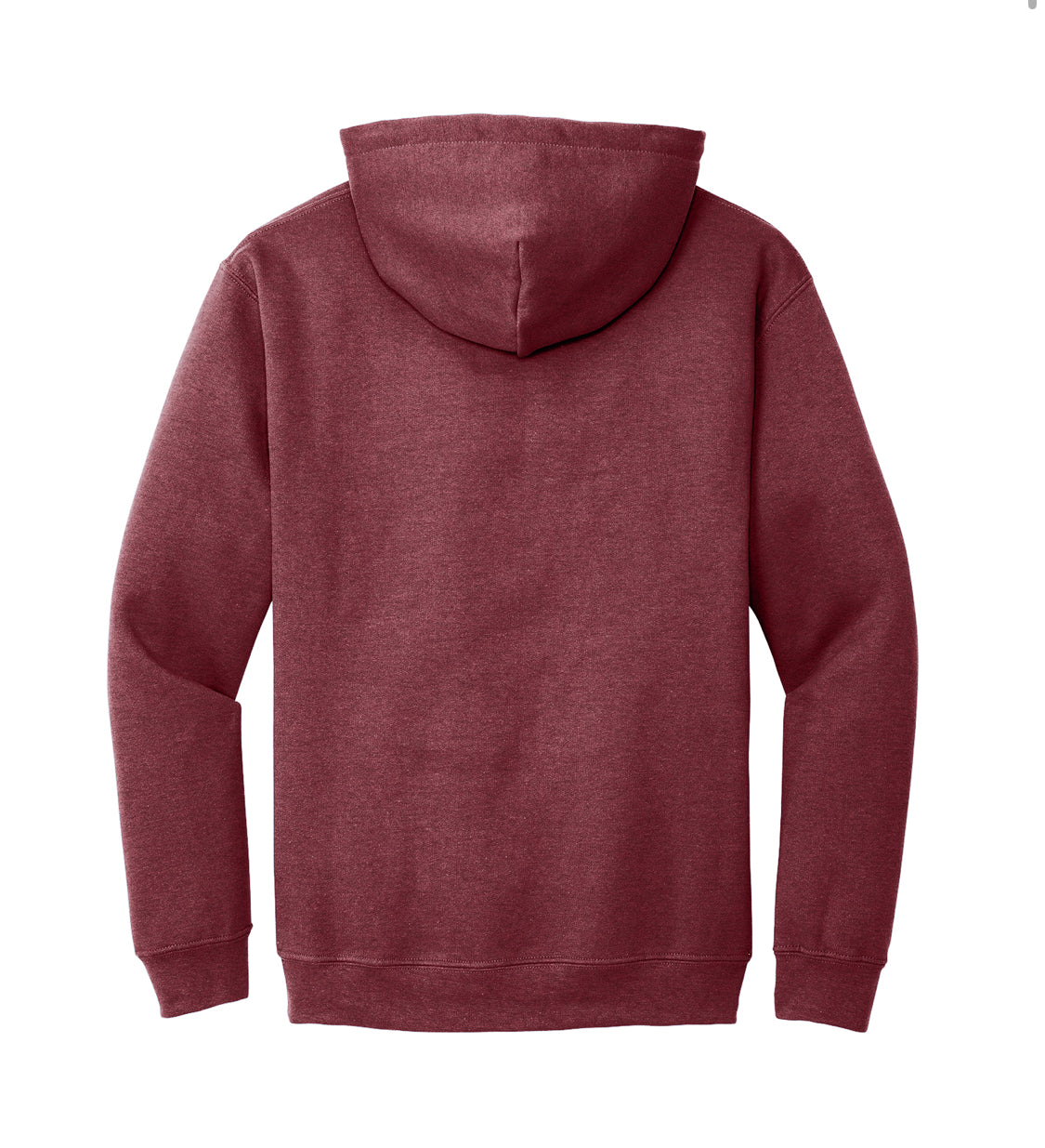 Heather Dark Maroon 50/50 Hoodie Sweatshirt