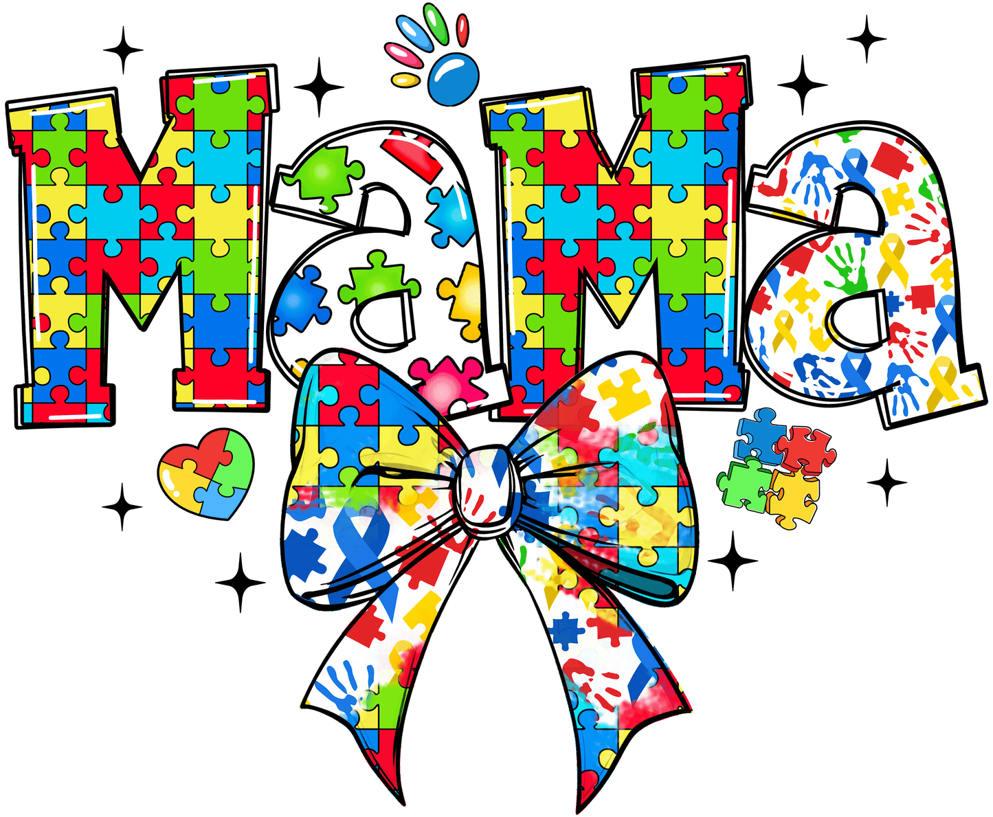 Mama Bow - Autism Logo