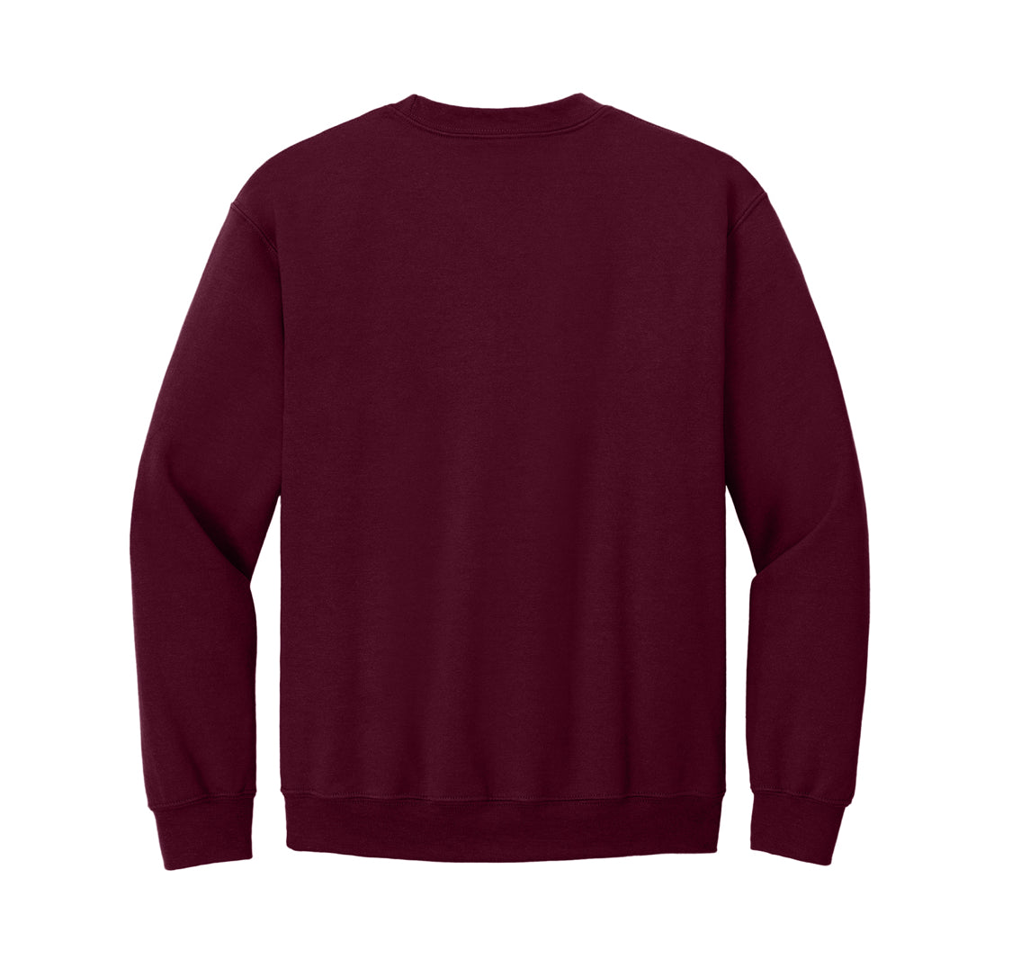 Maroon Gildan Heavy Blend Crewneck Sweatshirt