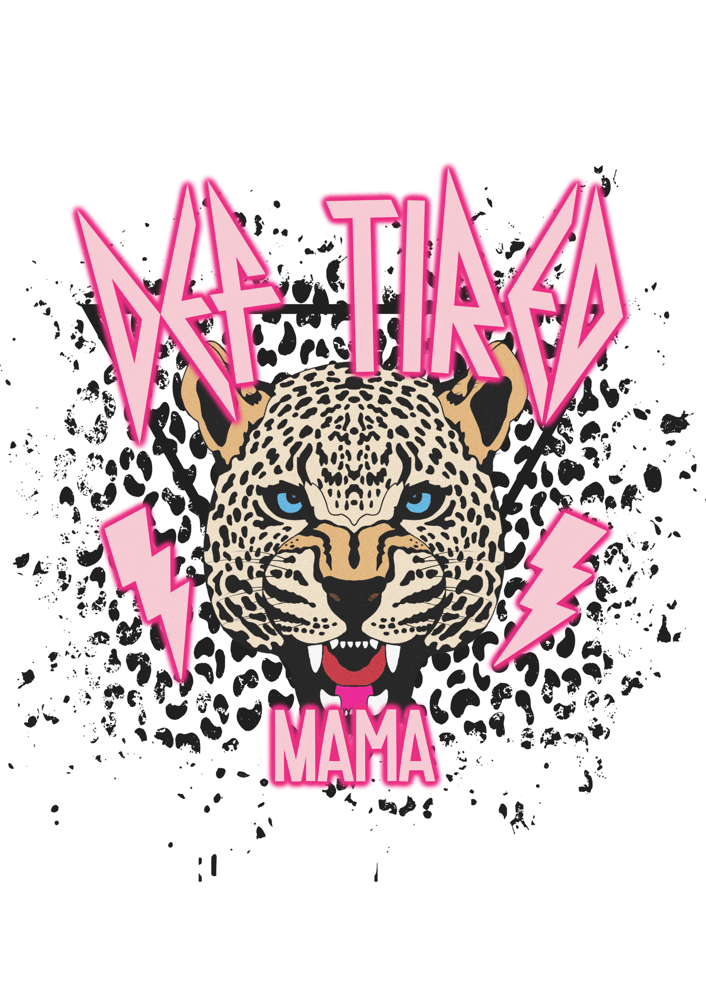 Pink Def Tired Mama Logo