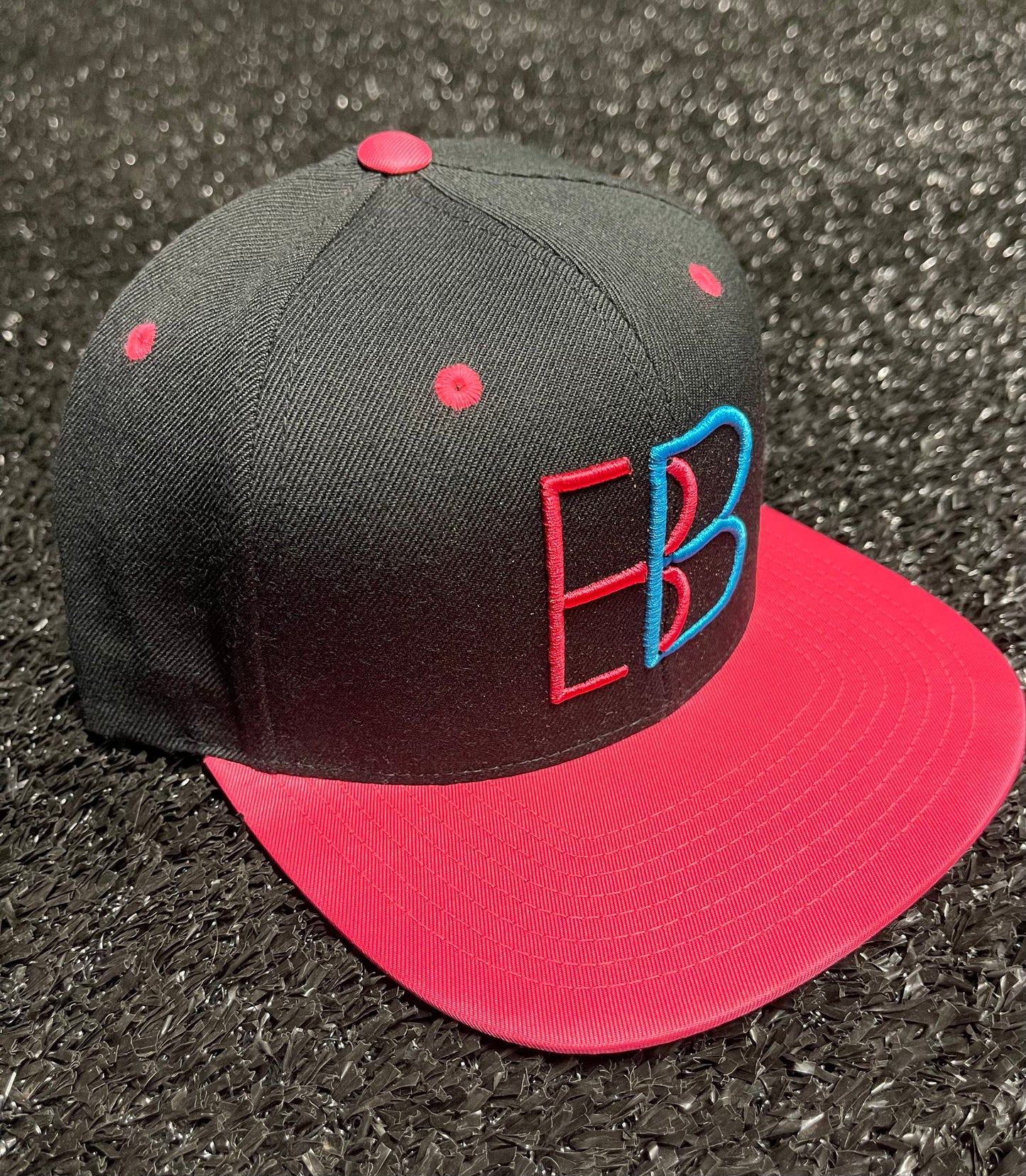 Hot Pink/Black BB Hat