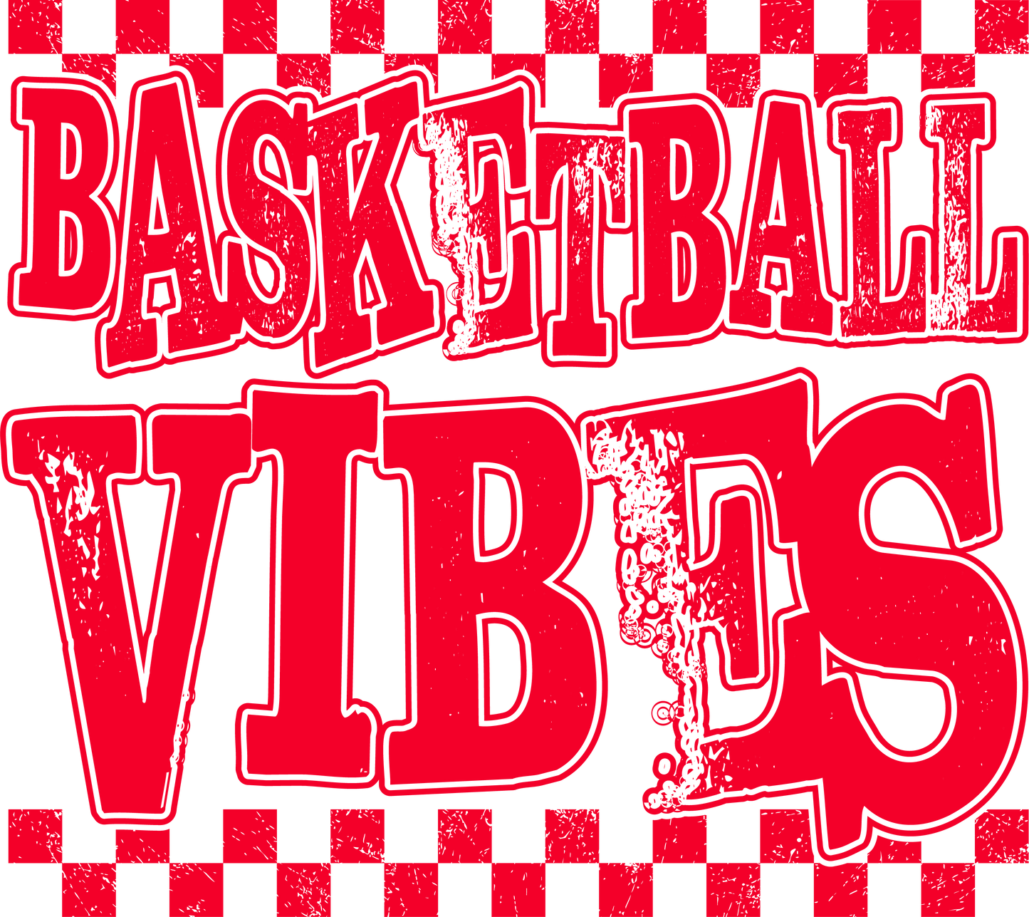 Red Basketball Vibes - Logo