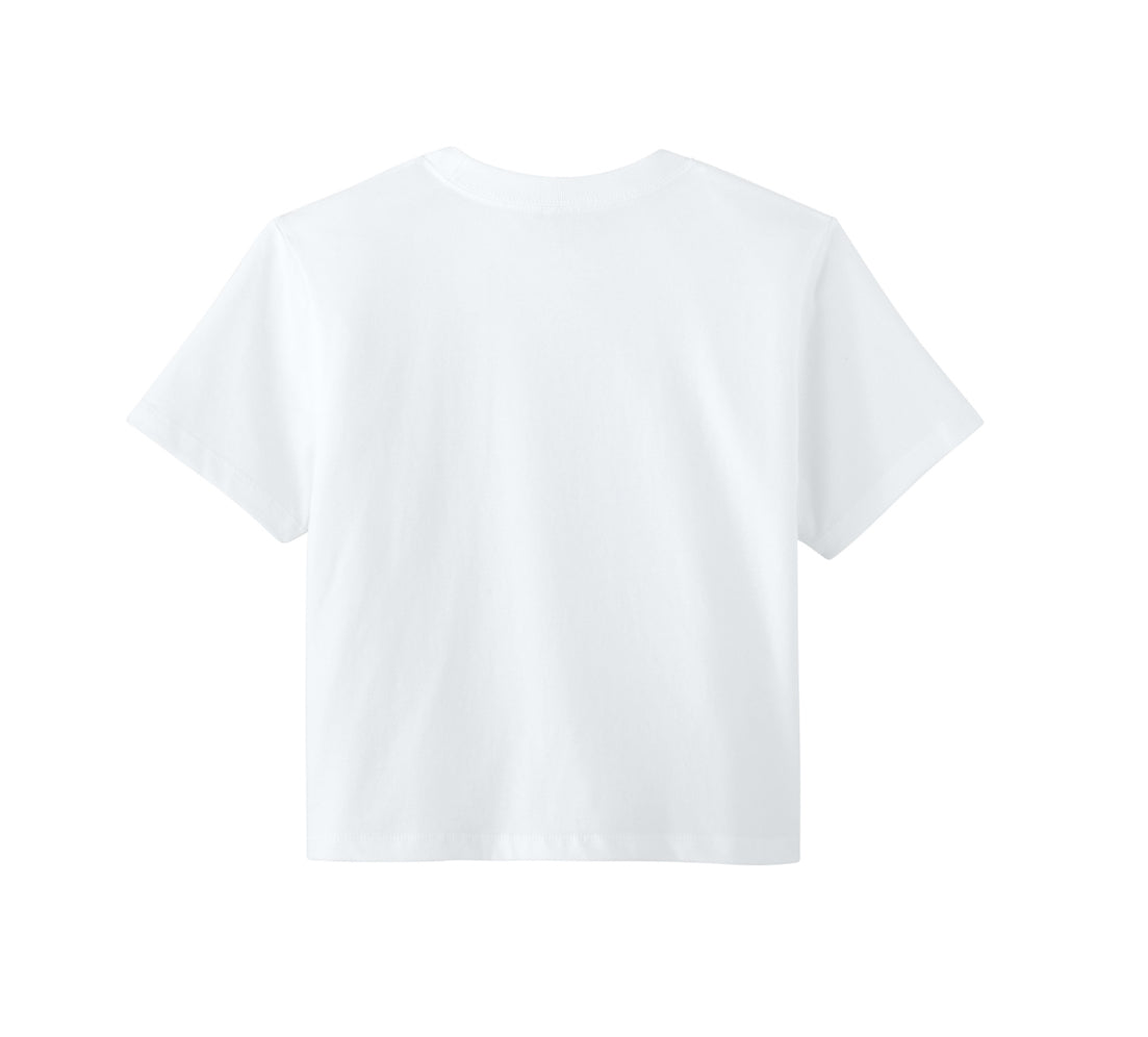White Boxy Tee