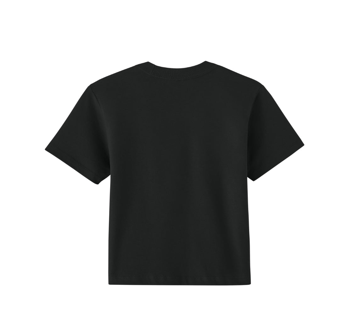 Black Boxy Tee
