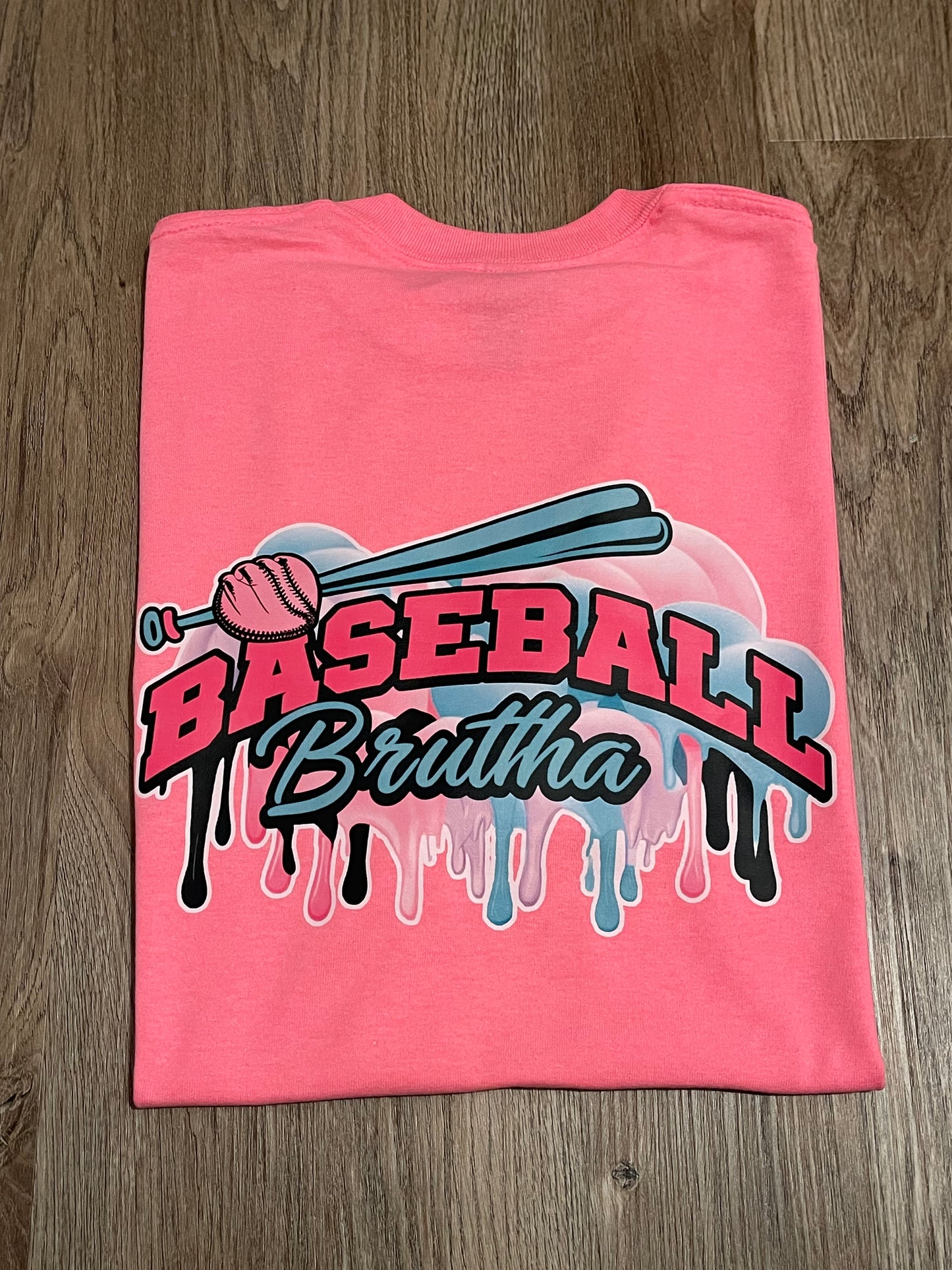 Hot Pink Cotton Candy Drip Tee