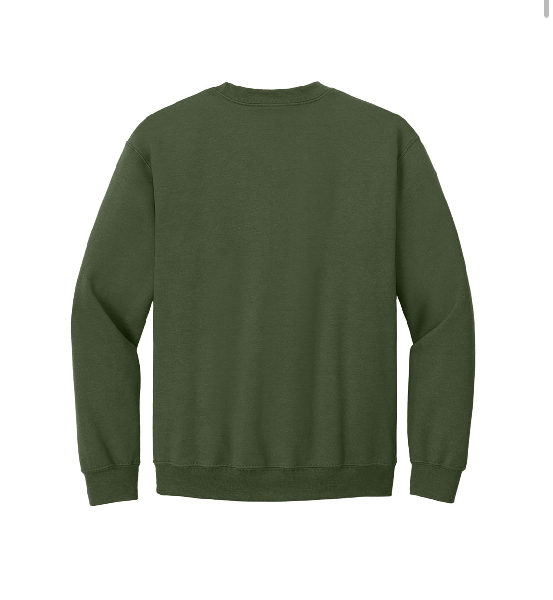 Military Green Gildan Heavy Blend Crewneck Sweatshirt