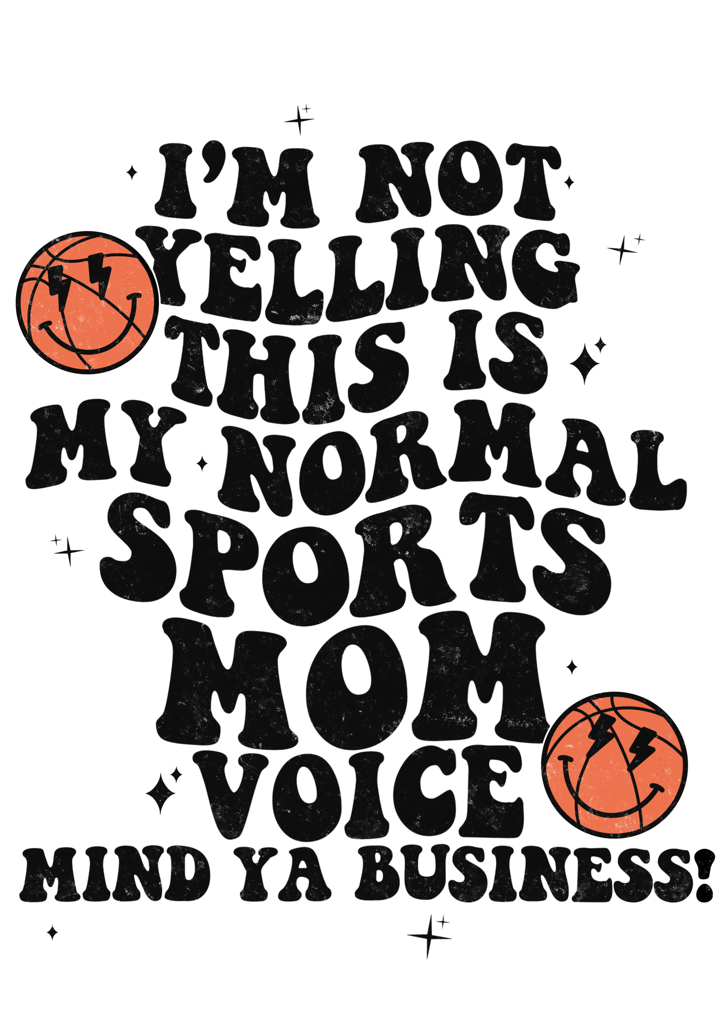 “Not Yelling” Basketball Logo