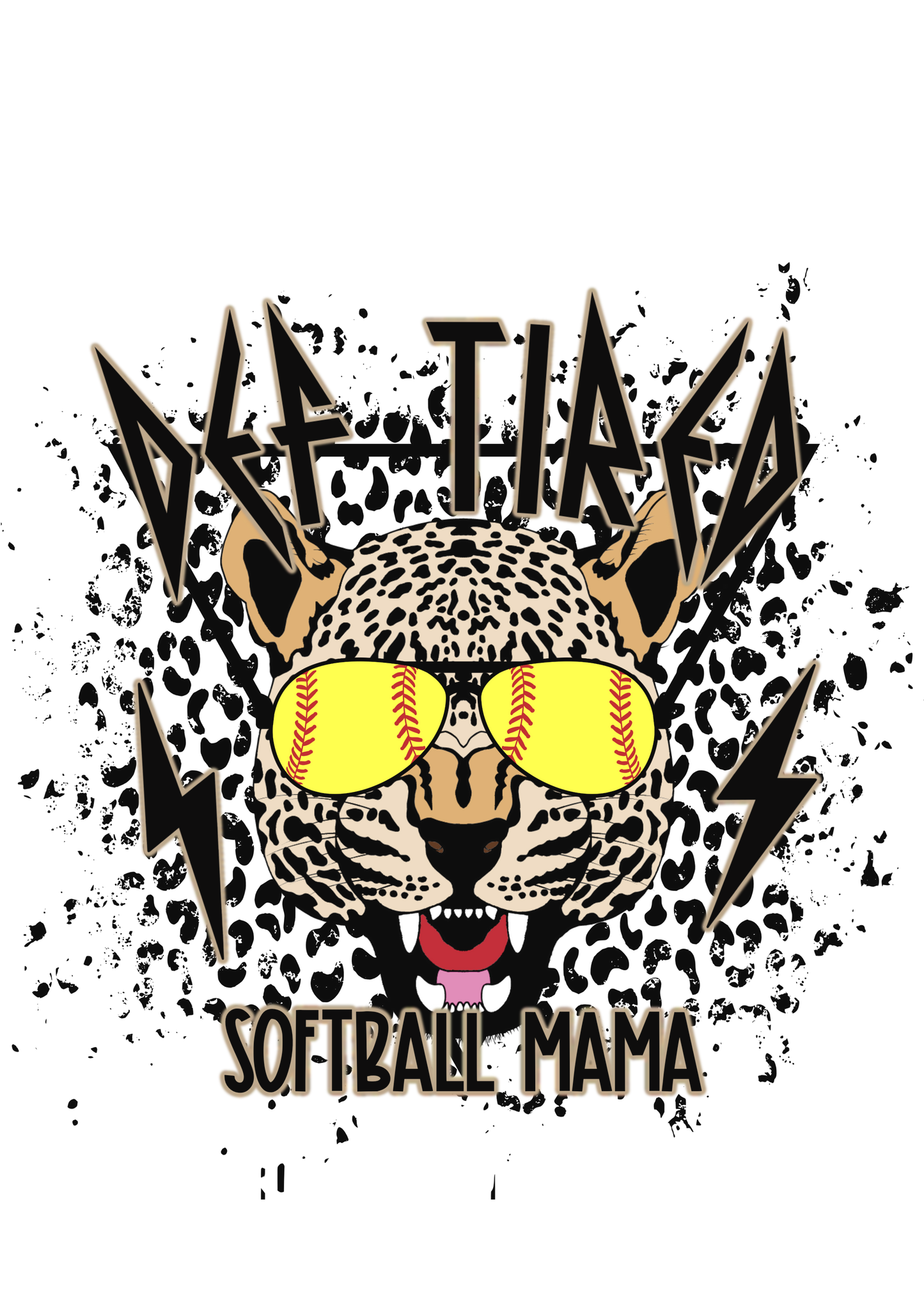 Def Tired Softball Logo