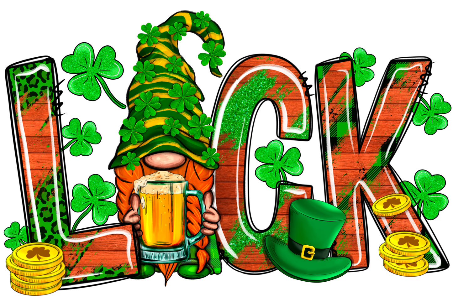 Luck with Gnome Logo