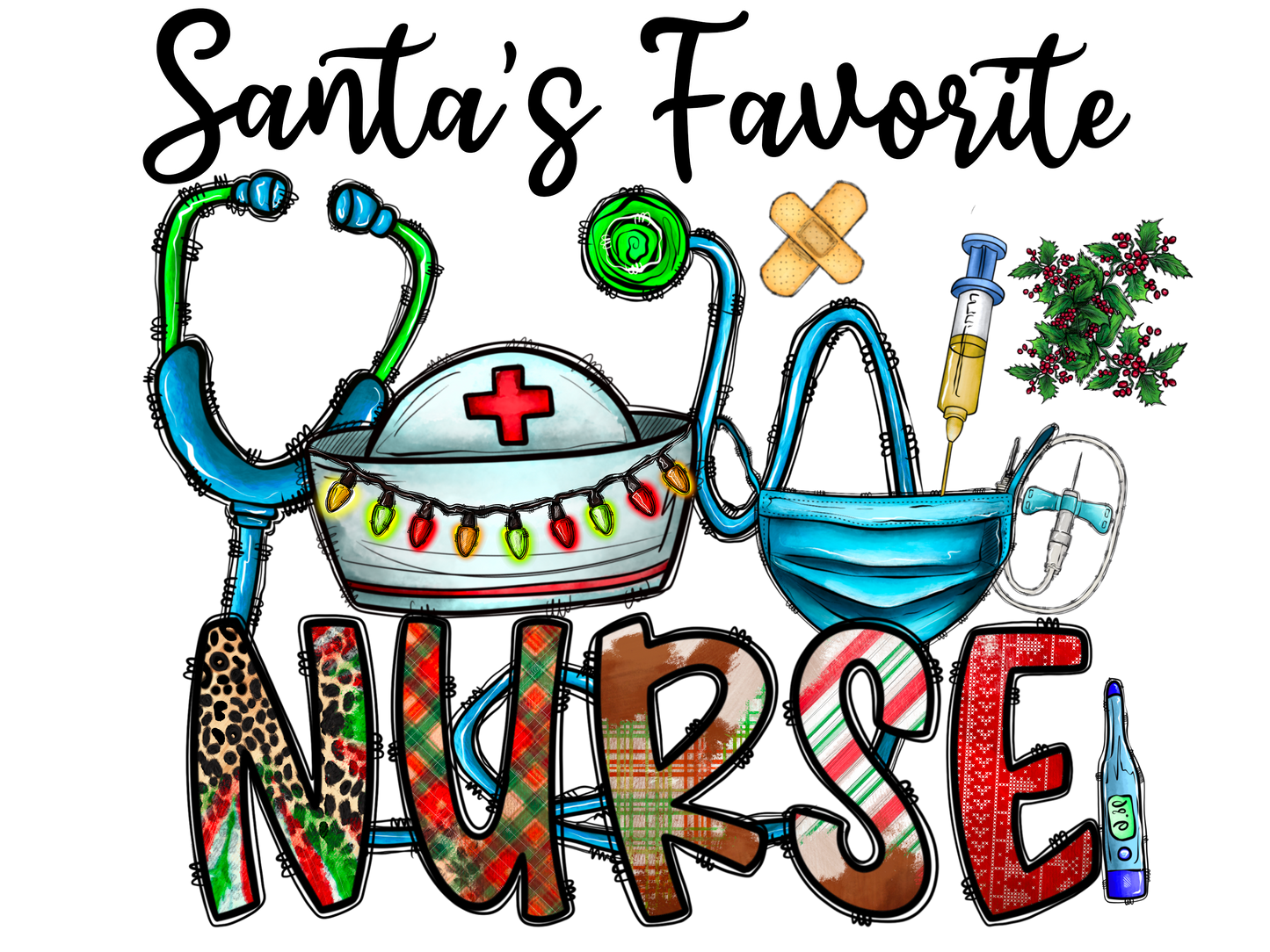 Santa’s Favorite Nurse Logo