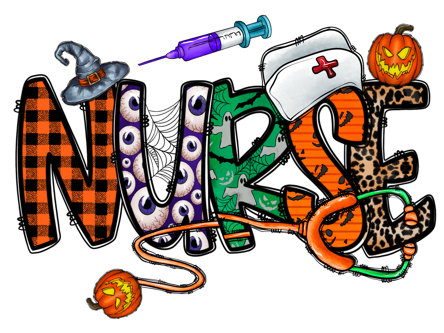 Nurses Halloween Logo