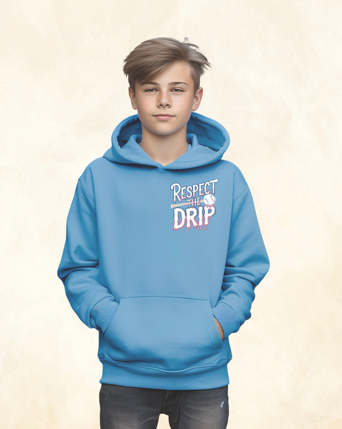 Carolina Blue Respect the Drip Hoodie