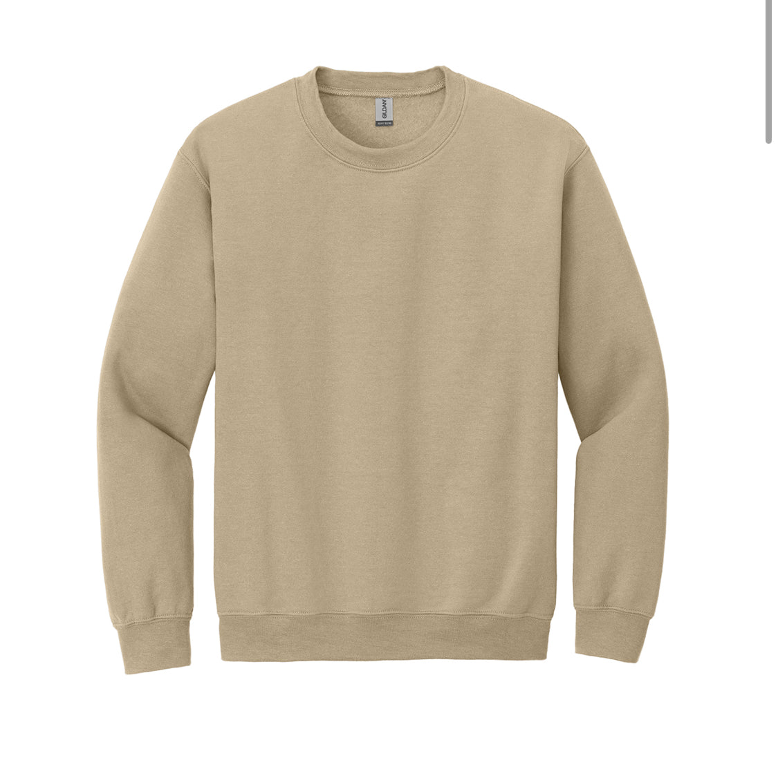 Sand Gildan Heavy Blend Crewneck Sweatshirt