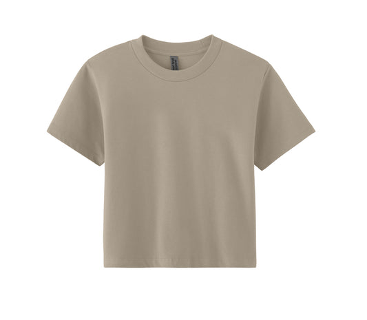Tan Boxy Tee