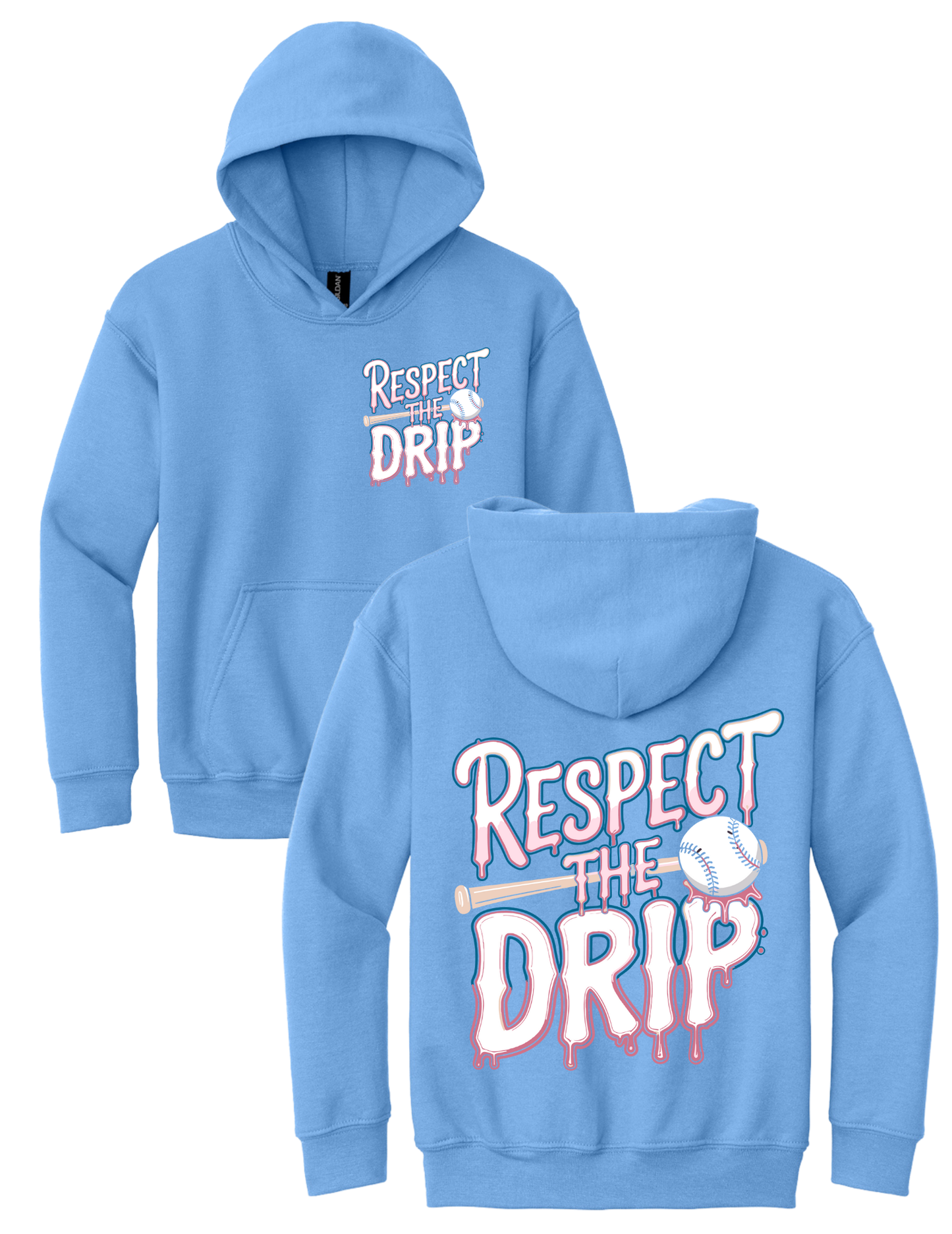 Carolina Blue Respect the Drip Hoodie