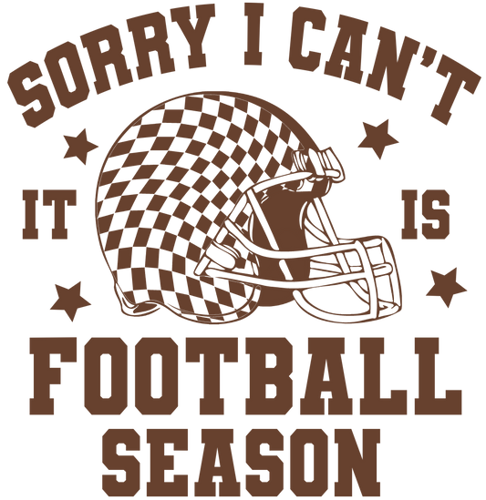 Sorry I Can’t -  Brown Distressed Logo