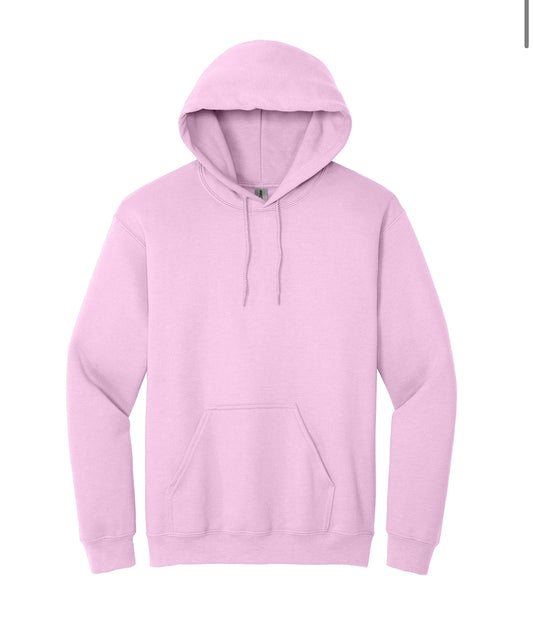 Light Pink 50/50 Hoodie Sweatshirt