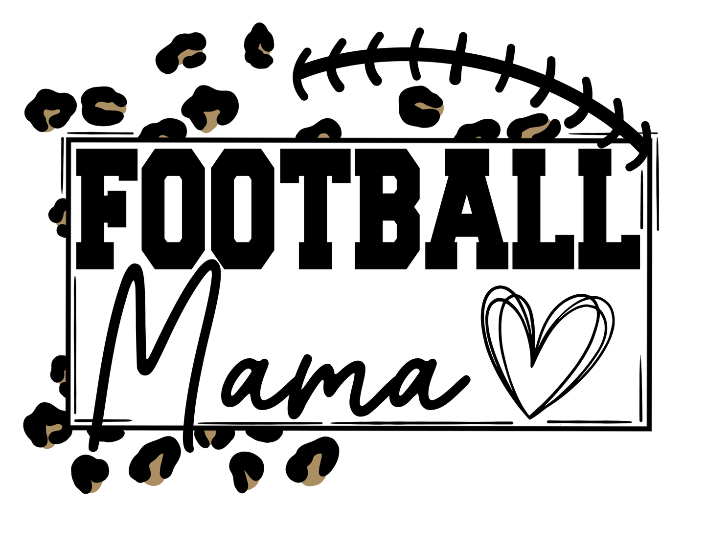 Leopard Football Mama Logo