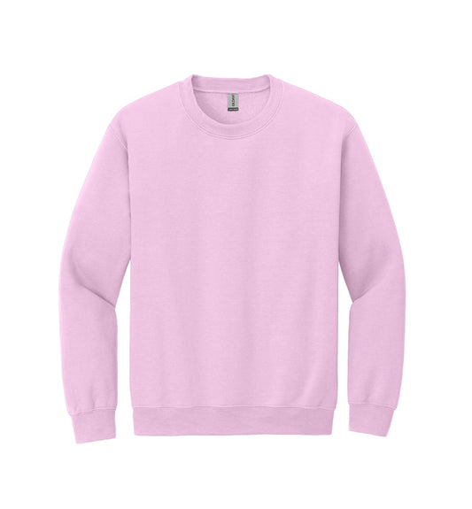 Light Pink Gildan Heavy Blend Crewneck Sweatshirt