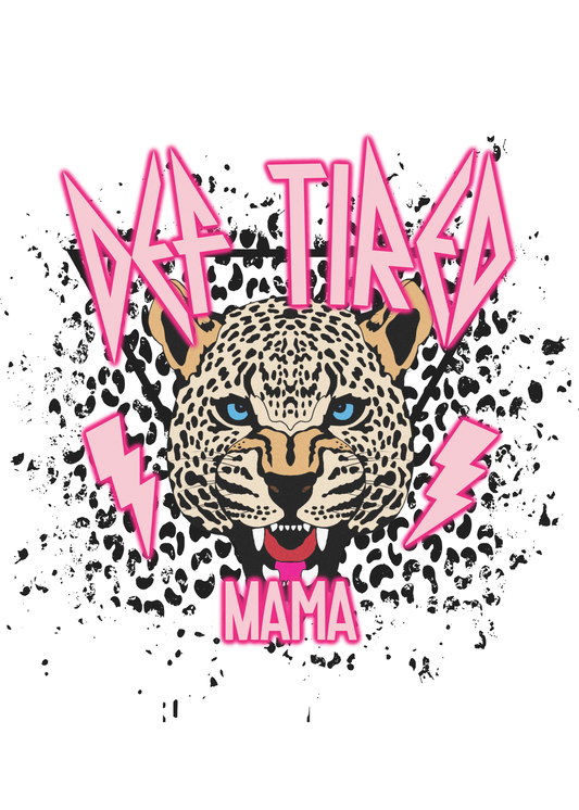 Pink Def Tired Mama Logo