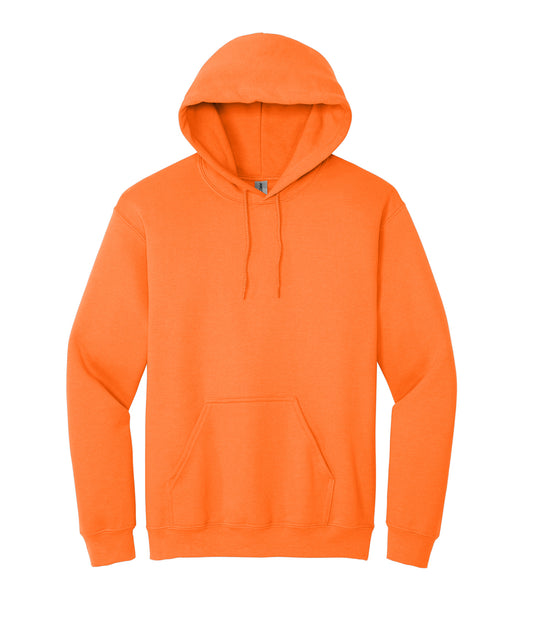 S. Orange 50/50 Hoodie Sweatshirt