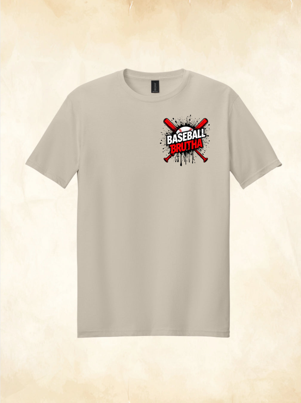 Cream and Red Soft-style T-Shirt