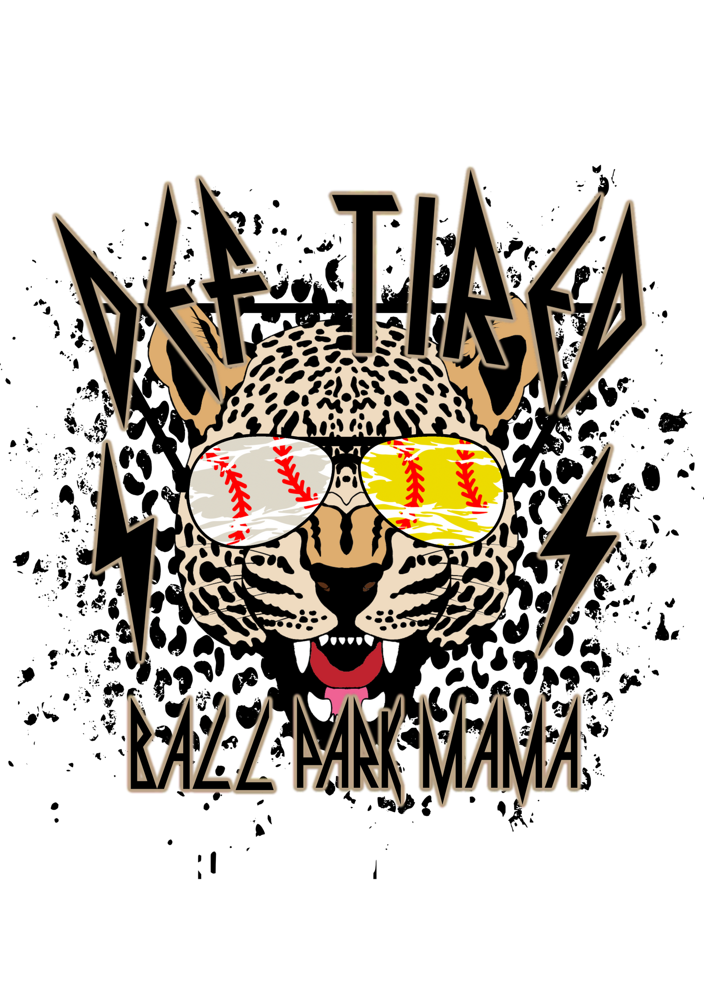 Def Tired Baseball-Softball Logo