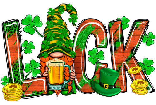 Luck with Gnome Logo