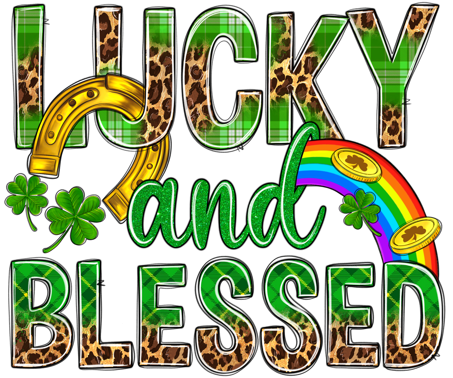 Lucky and Blessed Logo