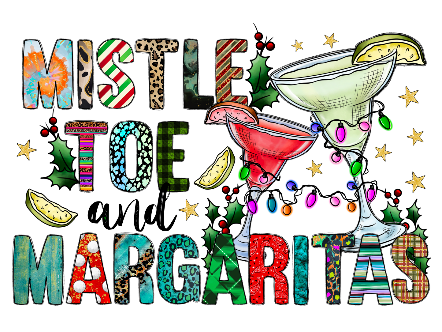 Mistletoes and Margaritas Logo
