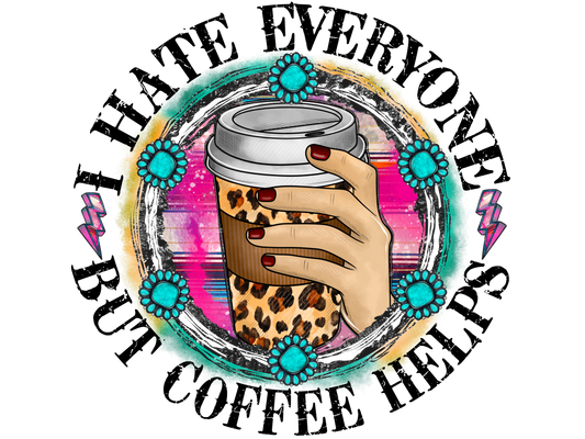 I Hate Everyone But Coffee Logo