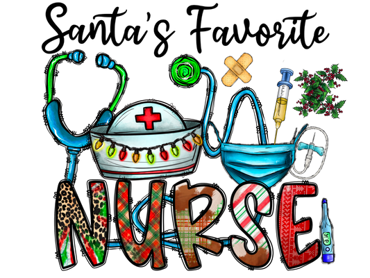 Santa’s Favorite Nurse Logo