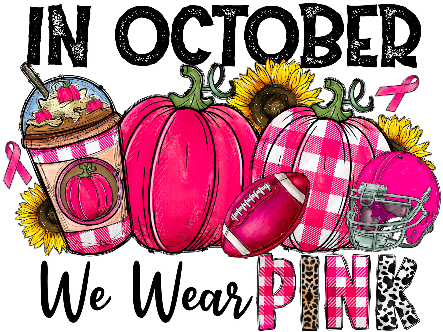In October We Wear  Pink Logo